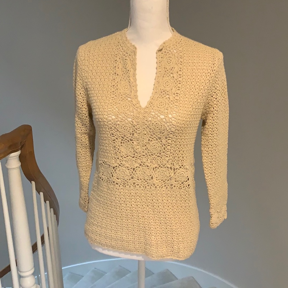 Mint condition Jcrew crochet sweater/coverup
